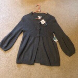 NWT- Aphorism/Anthropologie Knit Bishop Sleeve Sweater Size L